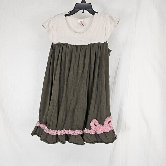 Matilda Jane size 8 Serendipity Yours Truly Bow Tulle Dress Brown - Picture 2 of 7